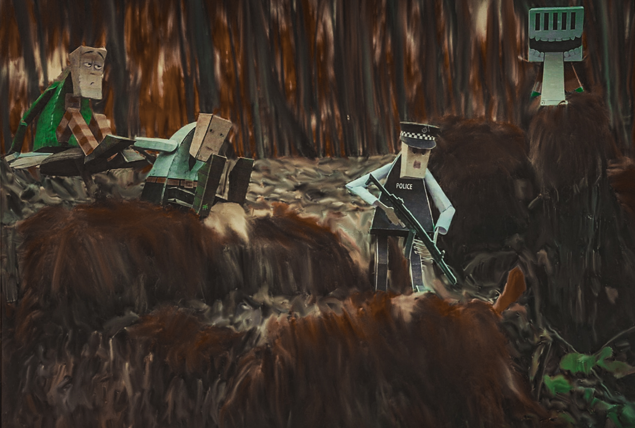 MLIBTY Mushroom project. Forest arrest. 