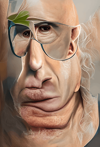 "Meditation on Larry Davis making a grimace" +ME