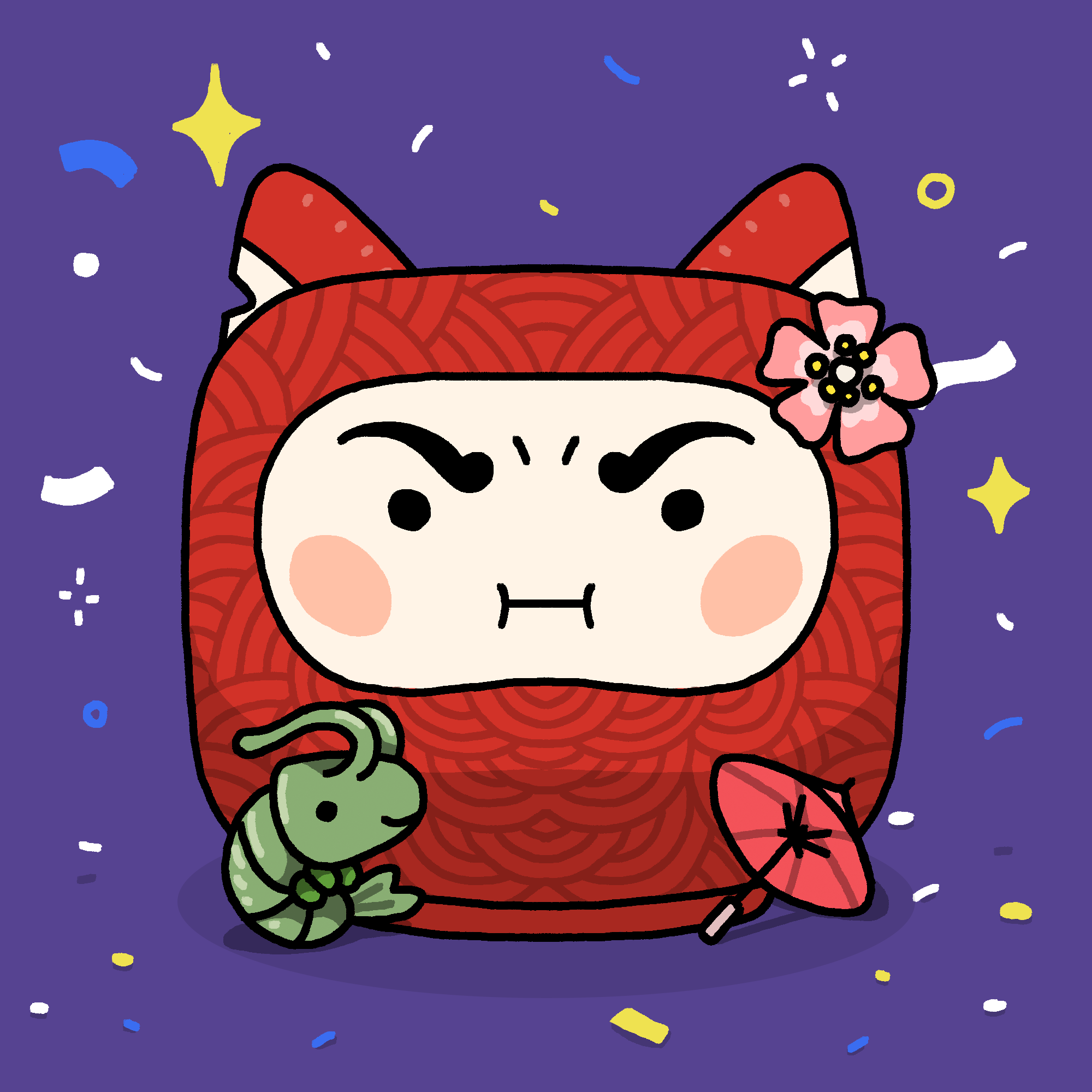 Neko Daruma #354