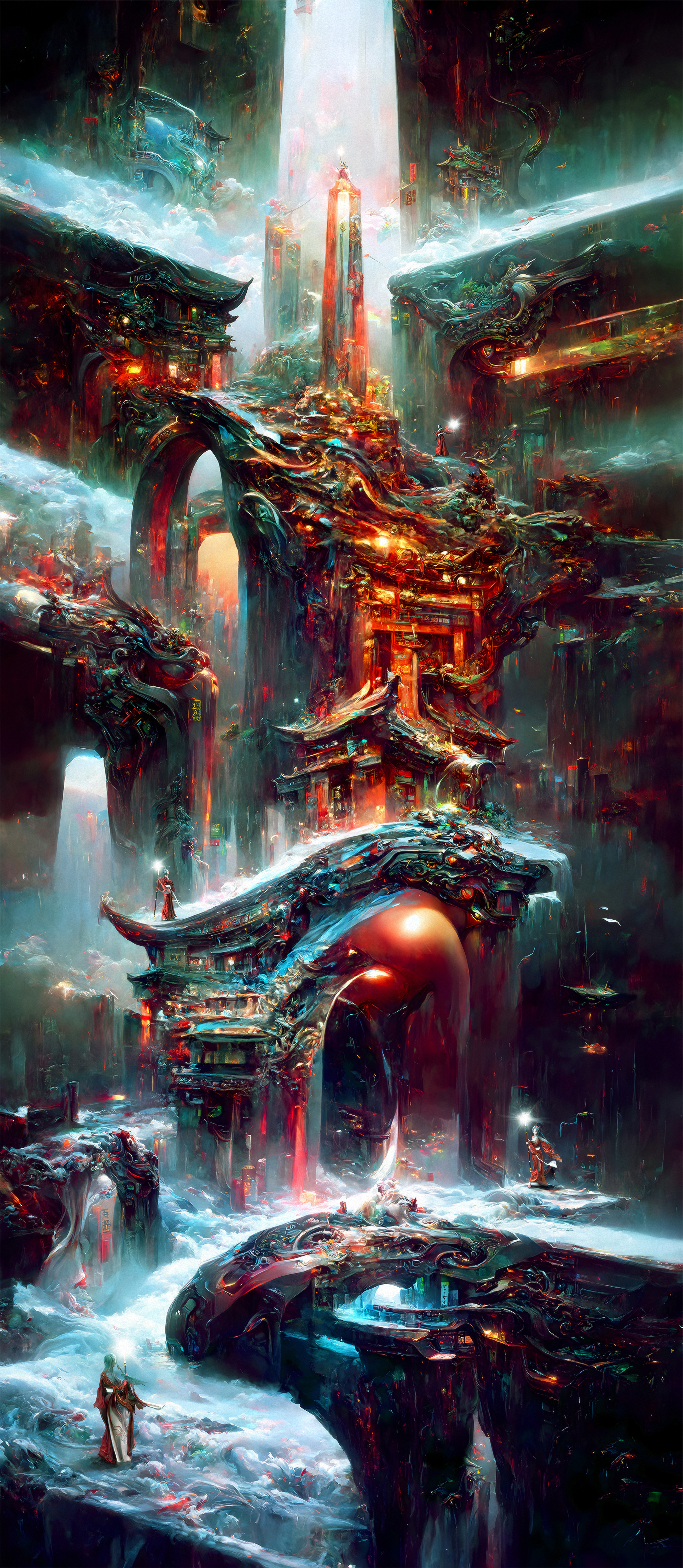 Pillar of Light and the shrine maidens