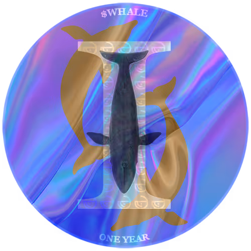 $WHALE 1 year anniversary