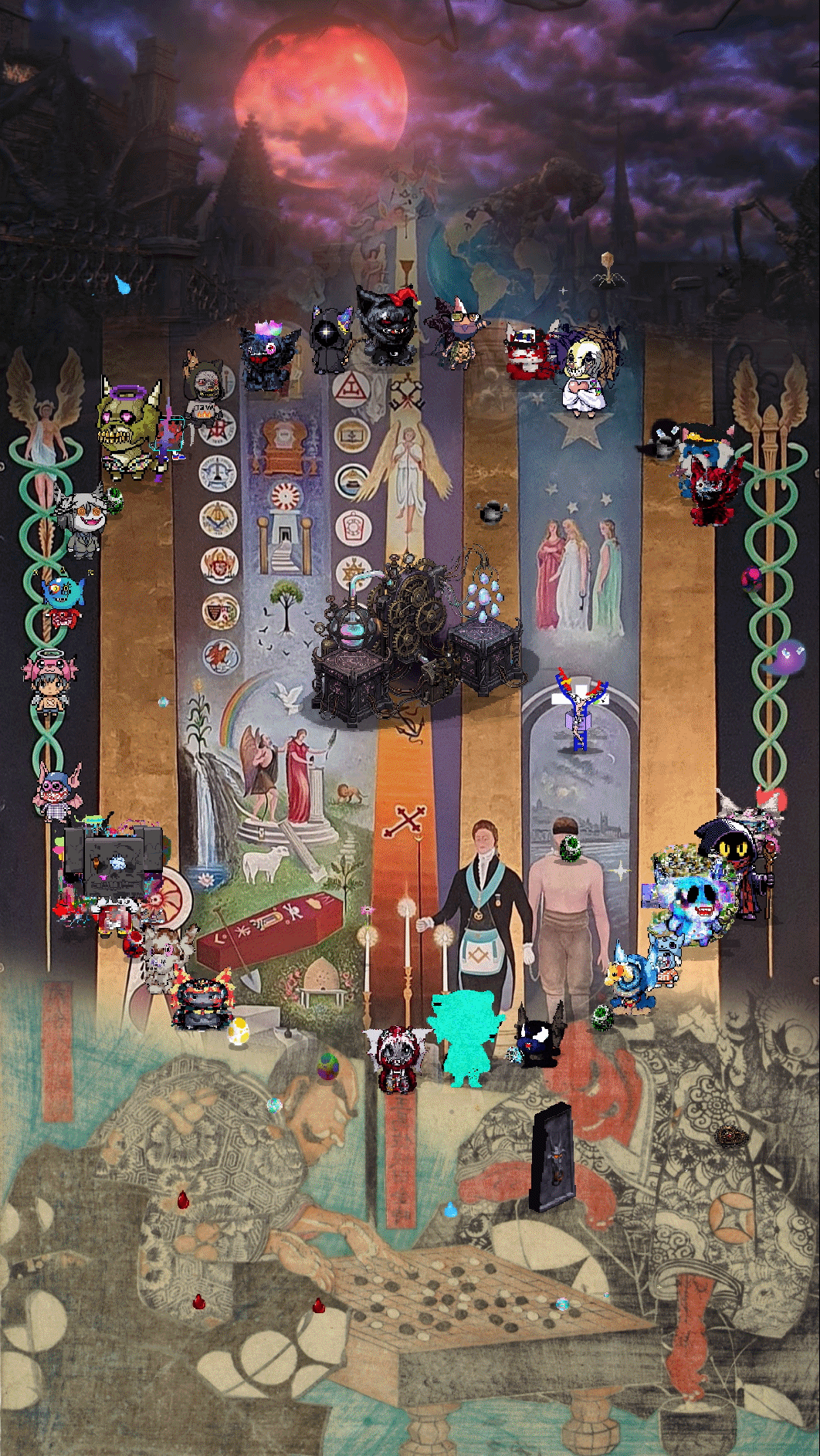 blessing/curse; preliminary dimensional drifella composer & breeder 6