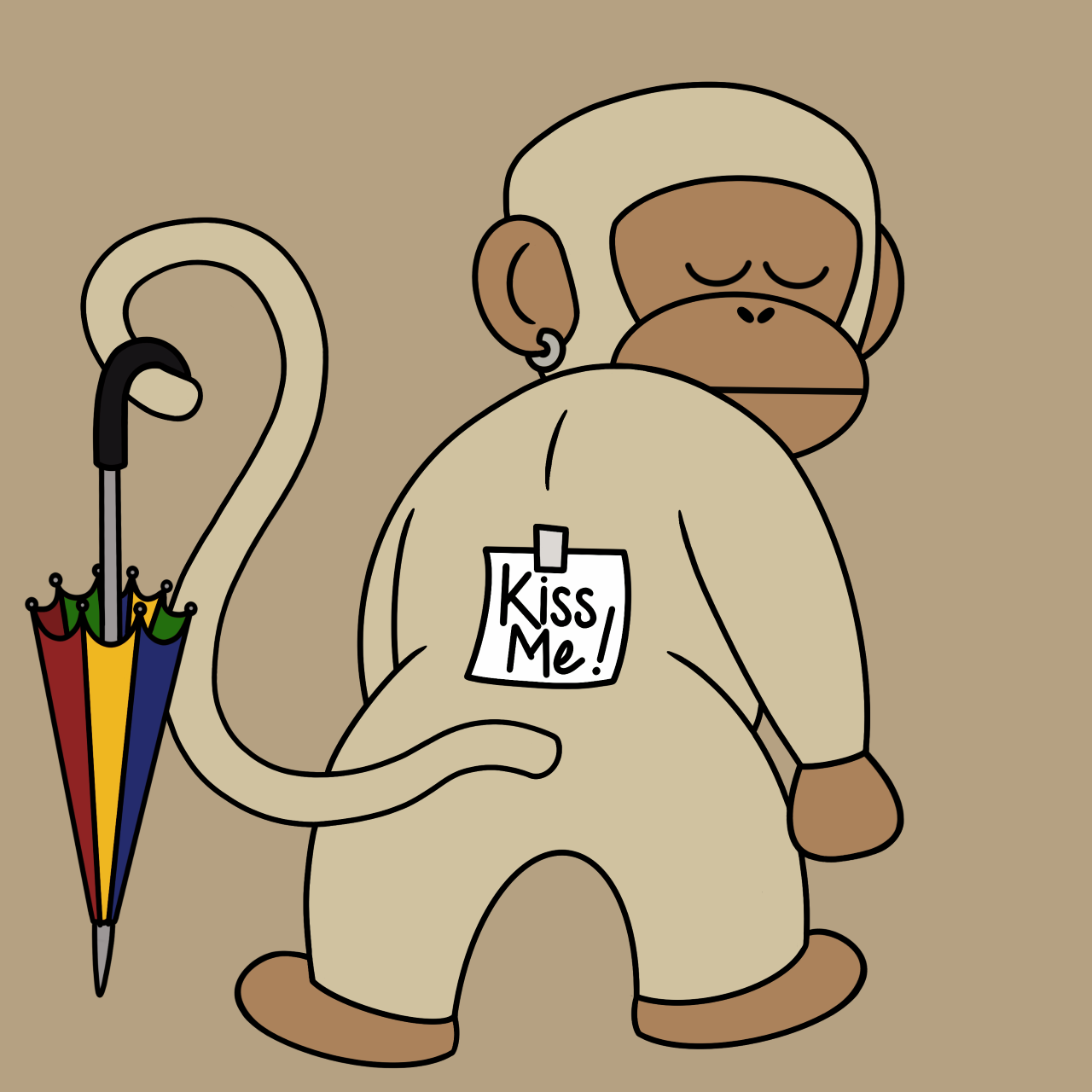 Kiss Me Monkey #5003