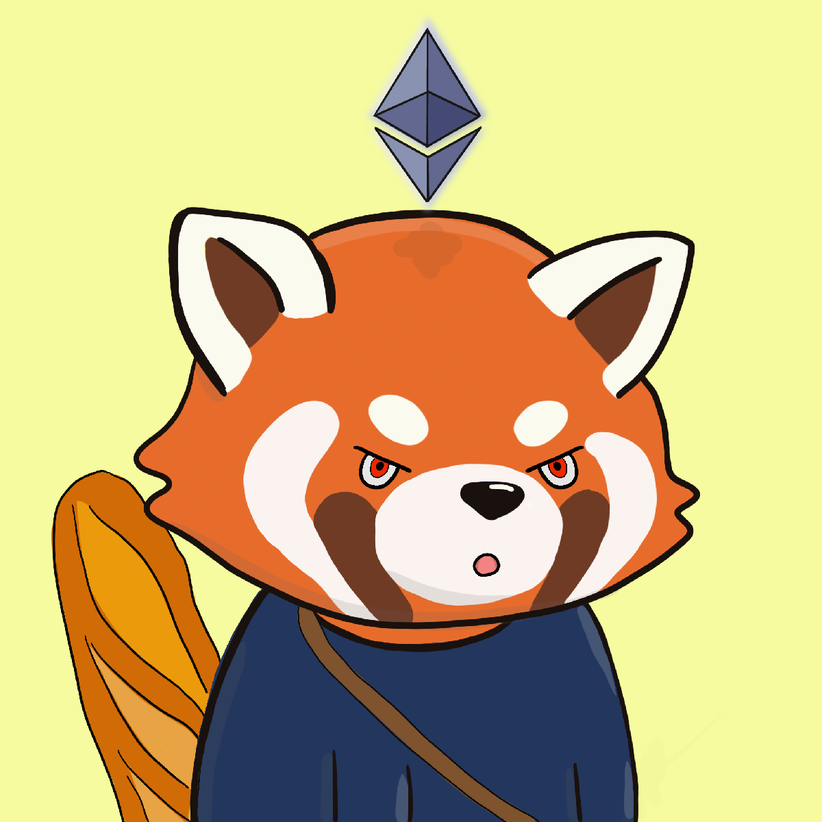 Okay Red Panda #7066
