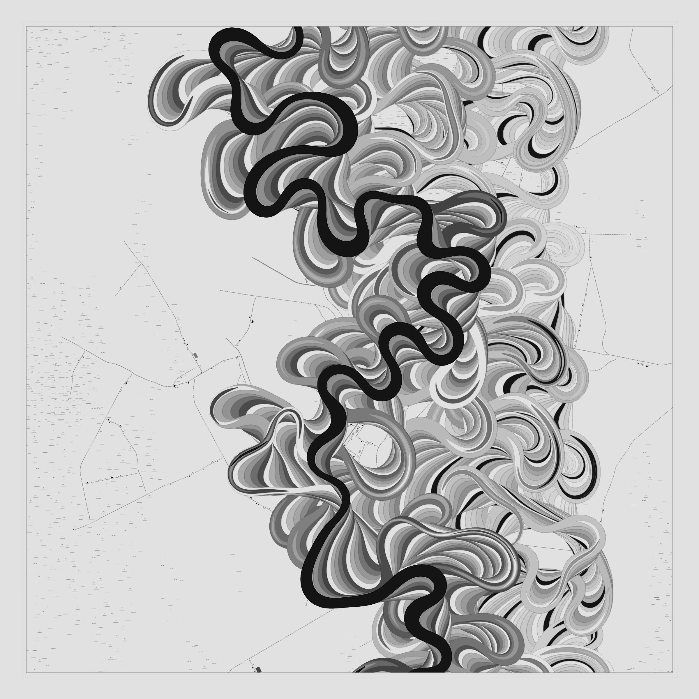 Ancient Courses of Fictional Rivers #449