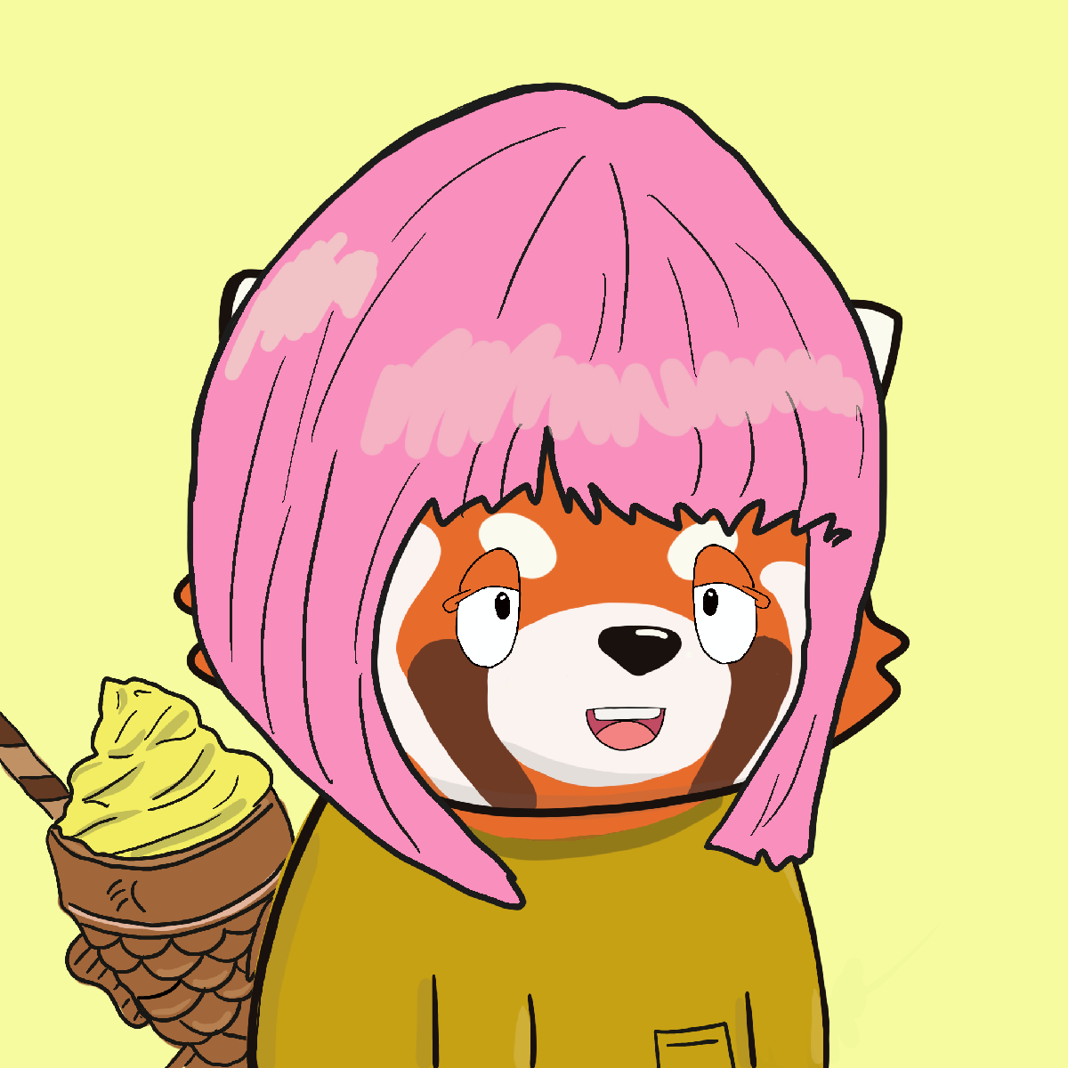 Okay Red Panda #7449