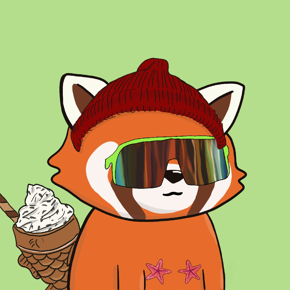 Okay Red Panda #7218