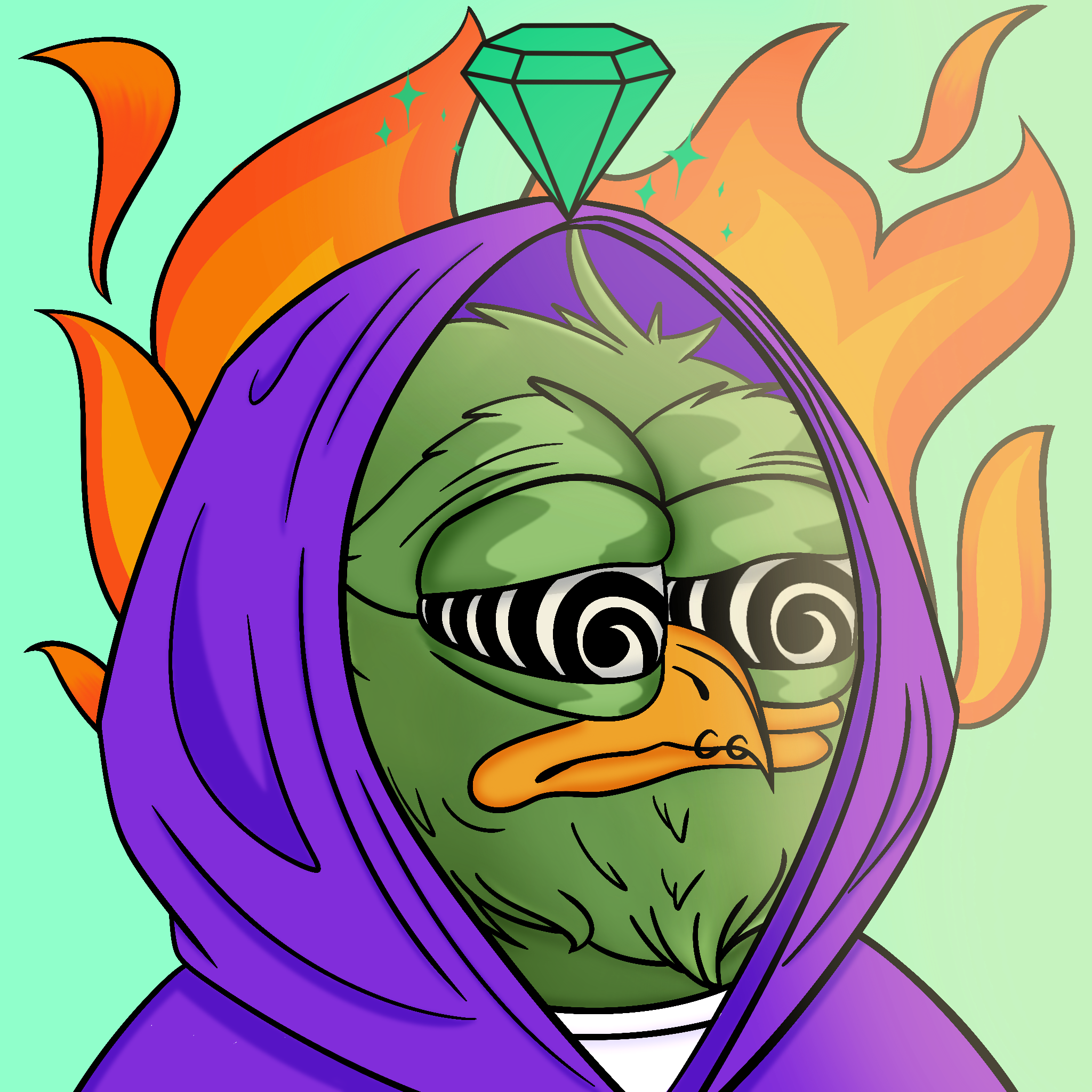 Rare Pepe Birds #2058