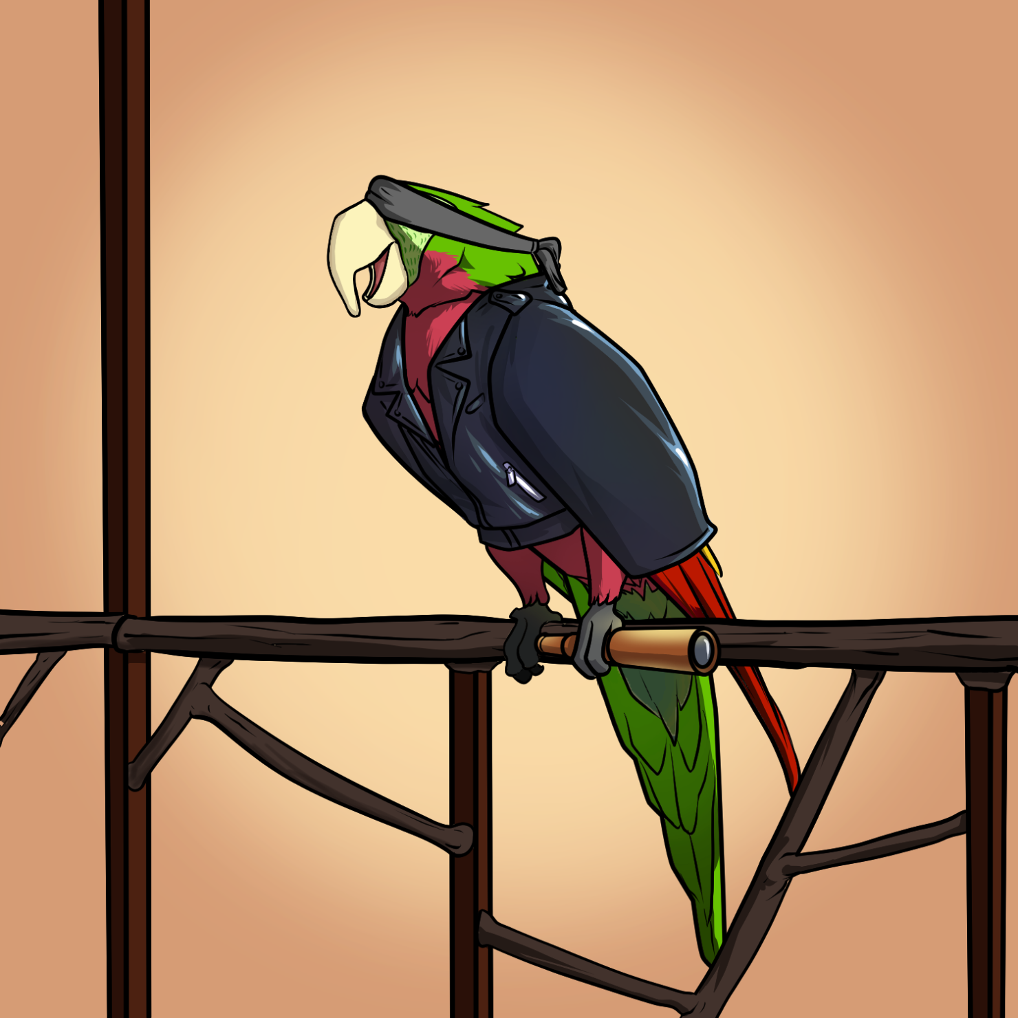 Proper Parrot Tree Club #7144
