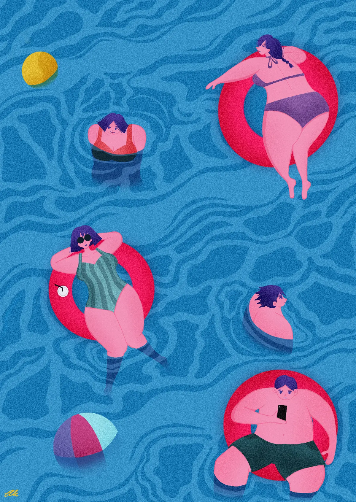 Chilling By The Pool