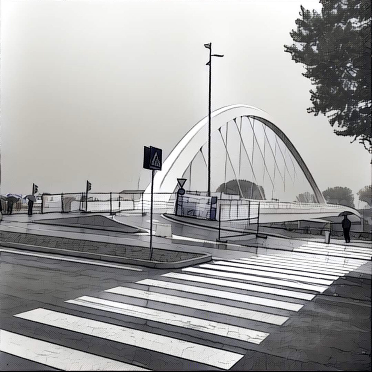  Richard Meier bridge in Alessandria City