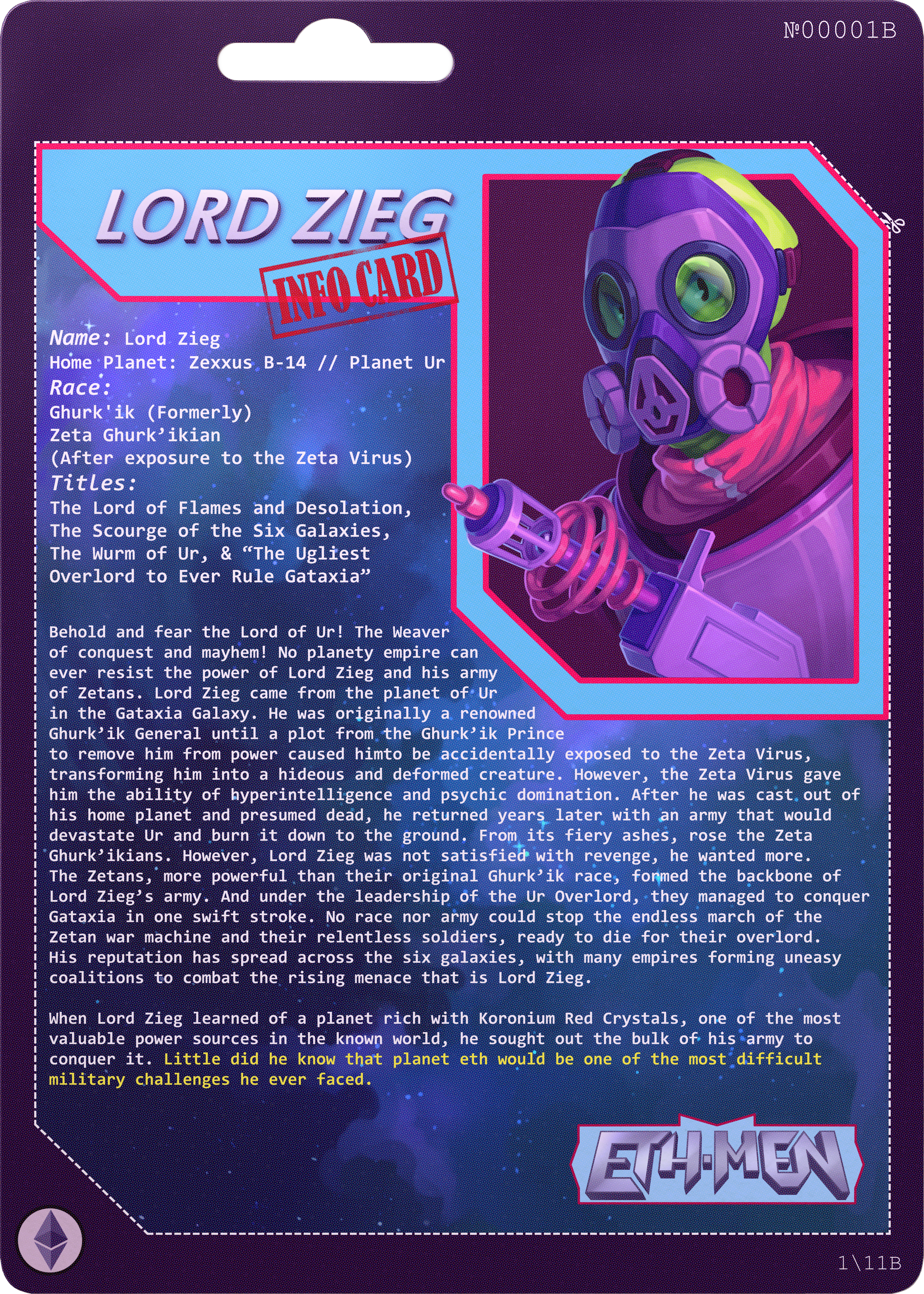 ETH-MEN/Lord Zieg/№00001B/1st edition