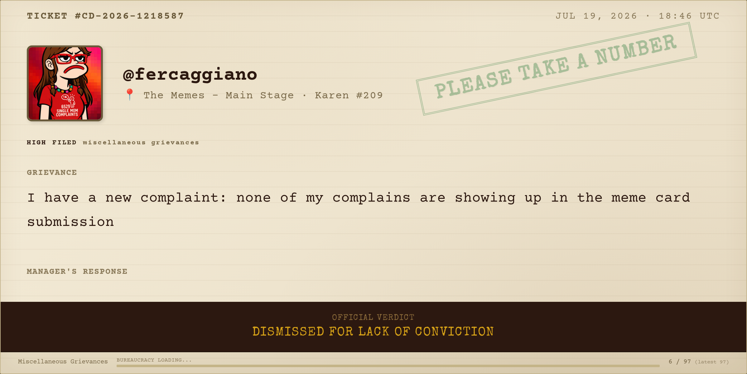 Complaint #216