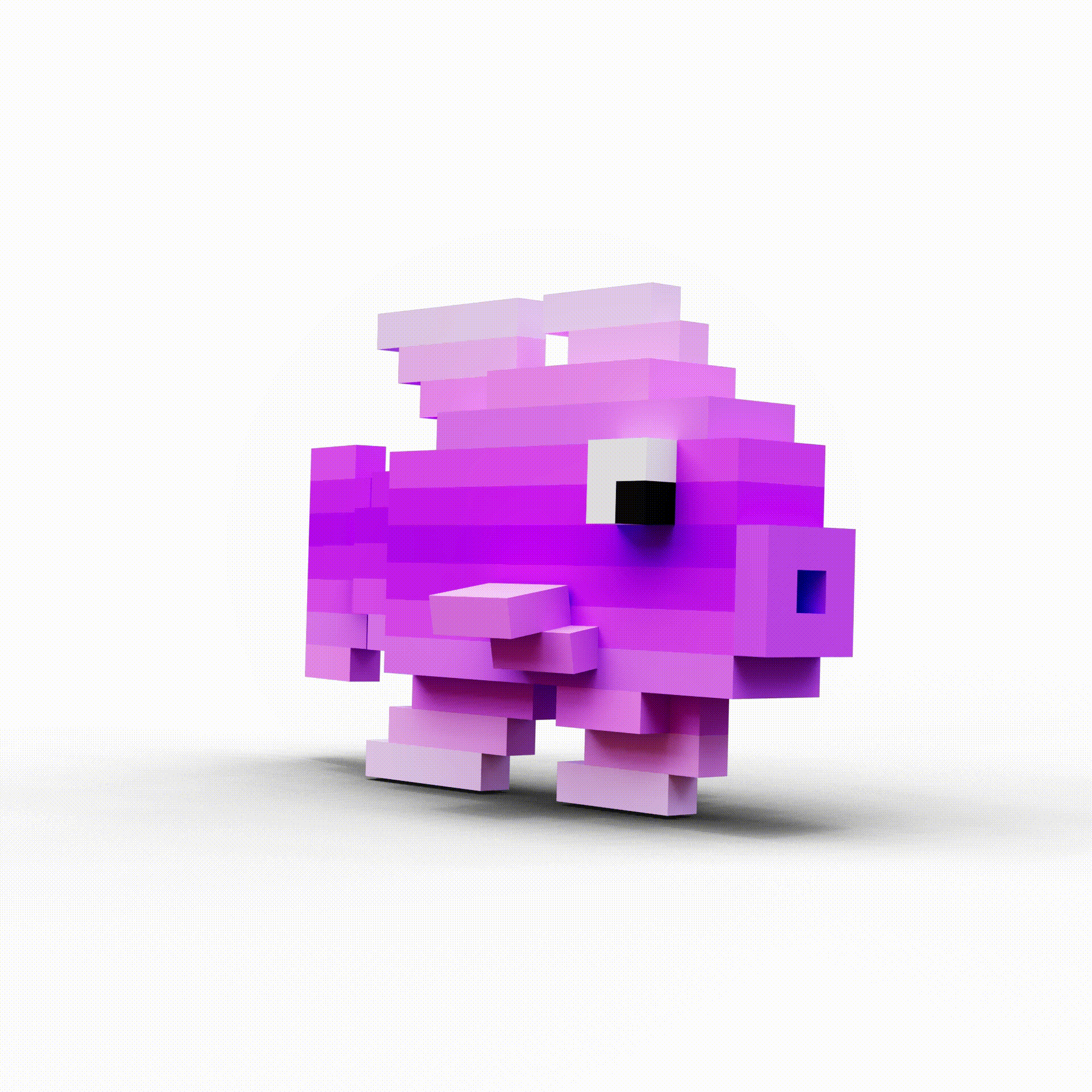 Purple Fade Fish #068