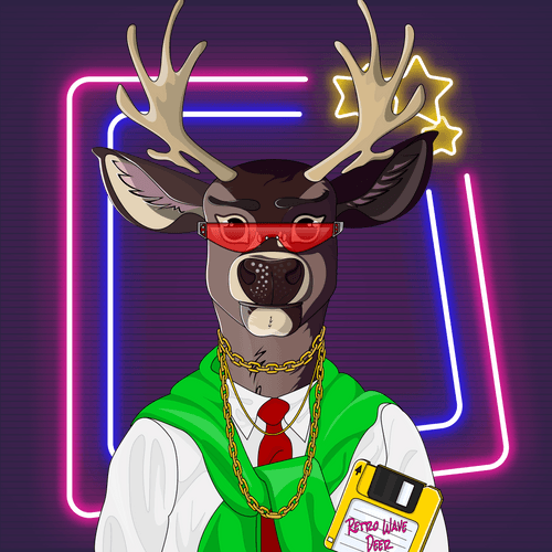 Retrowave deer #1753