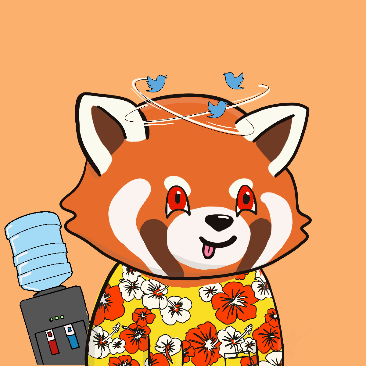 Okay Red Panda #7289