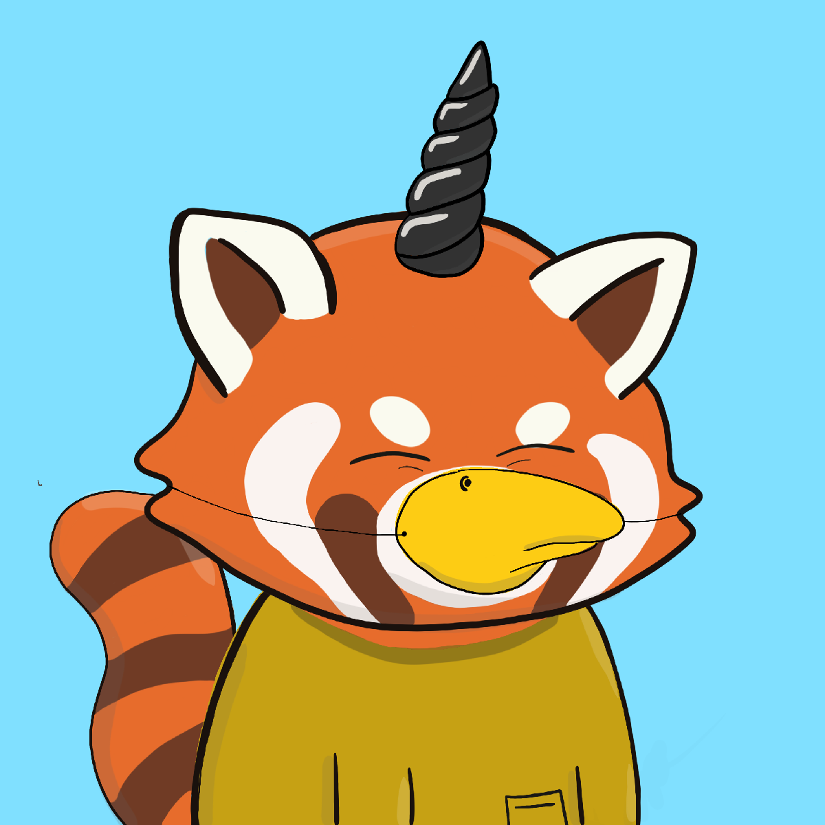 Okay Red Panda #7137