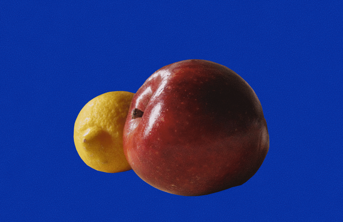 Still Life (Apple and Lemon)