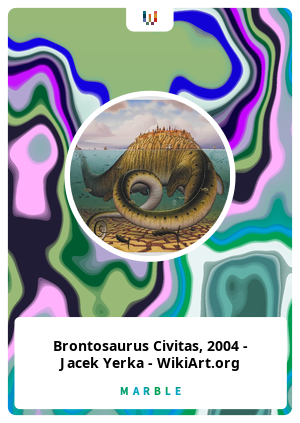 Brontosaurus Civitas, 2004 - Jacek Yerka - WikiArt.org