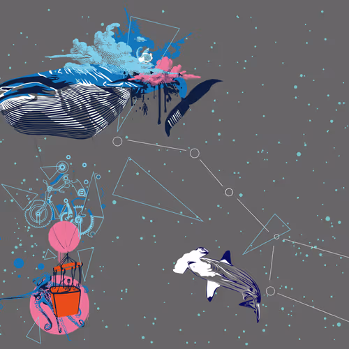 "Ethereal Depths: Celestial Odyssey of Inner Balance"