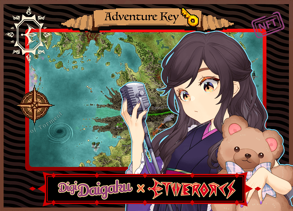 DigiDaigaku #889 - Makiko | EtherOrcs Adventure Key (DigiDaigaku Genesis)