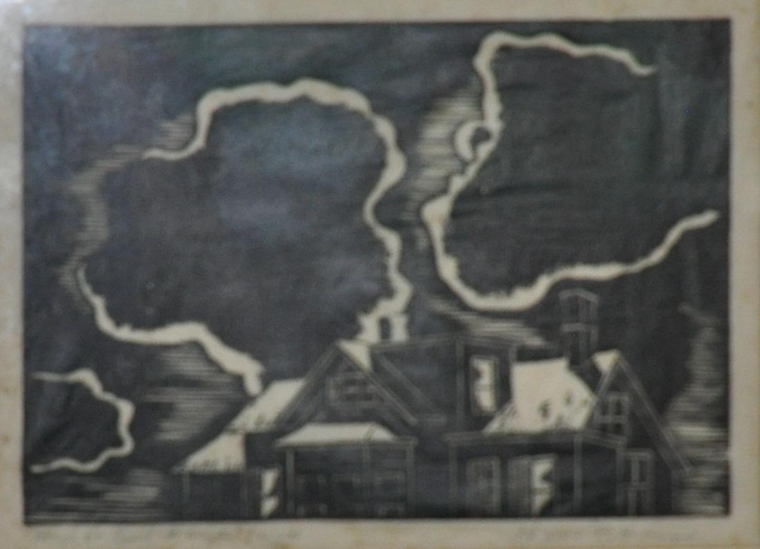 Hobson Pittman, Philadelphia, Pennsylvania, woodblock,