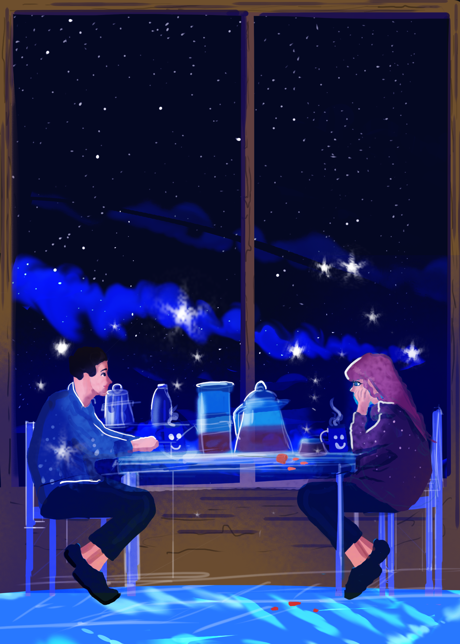 Falling in love at a coffee shop