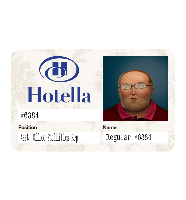 32.25 Ⓡ / week, Hotella