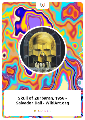 Skull of Zurbaran, 1956 - Salvador Dali - WikiArt.org
