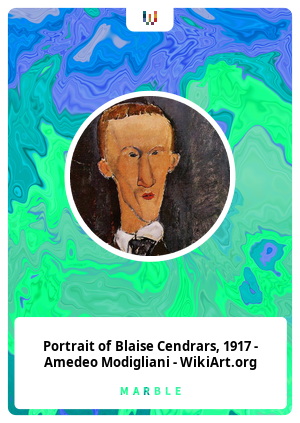 Portrait of Blaise Cendrars, 1917 - Amedeo Modigliani - WikiArt.org