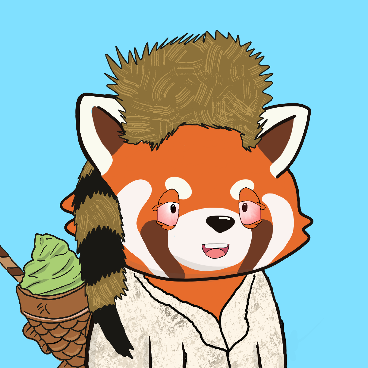 Okay Red Panda #7239