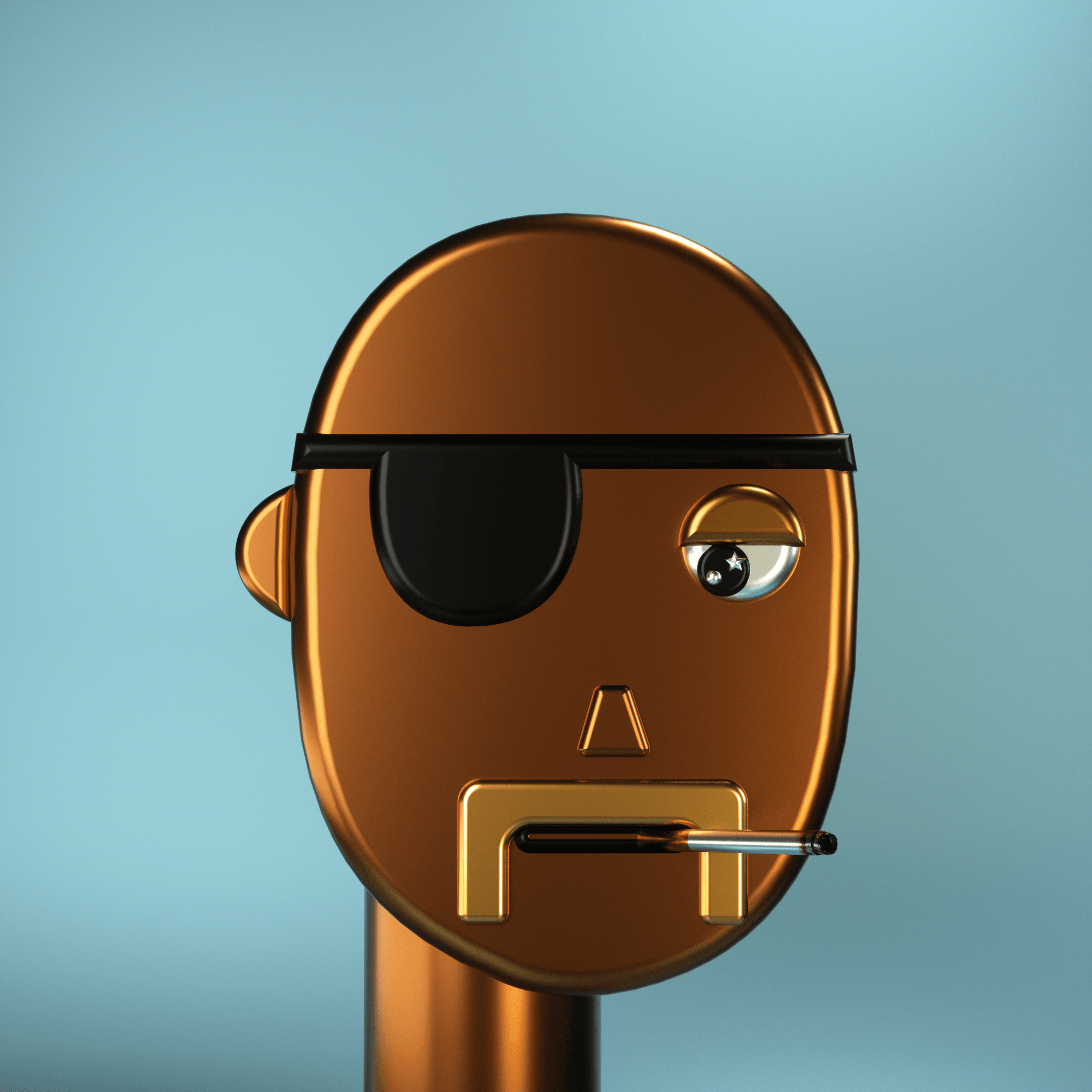 3D Chrome Punk #0930
