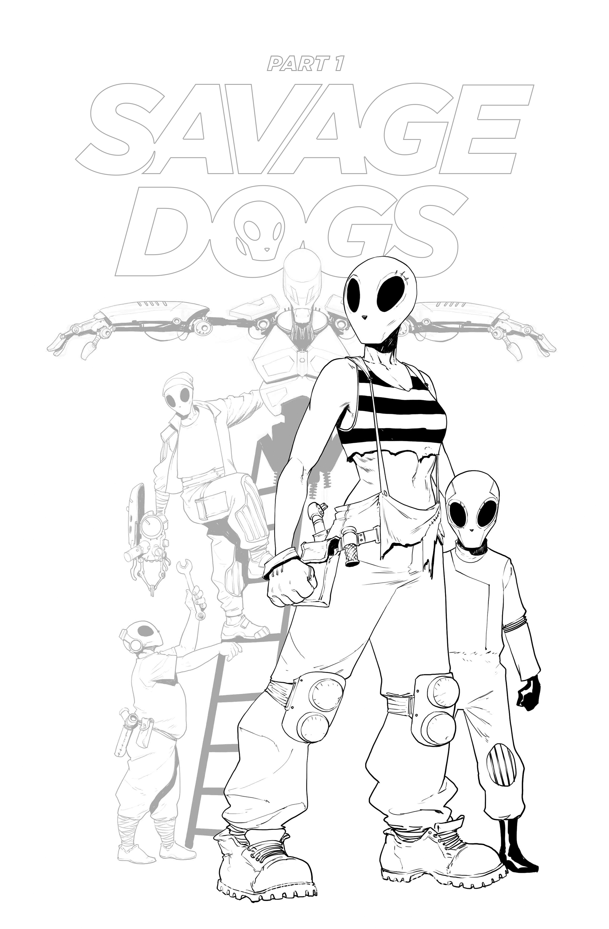 Savage Dogs Part 1  - Cover / Original Artwork