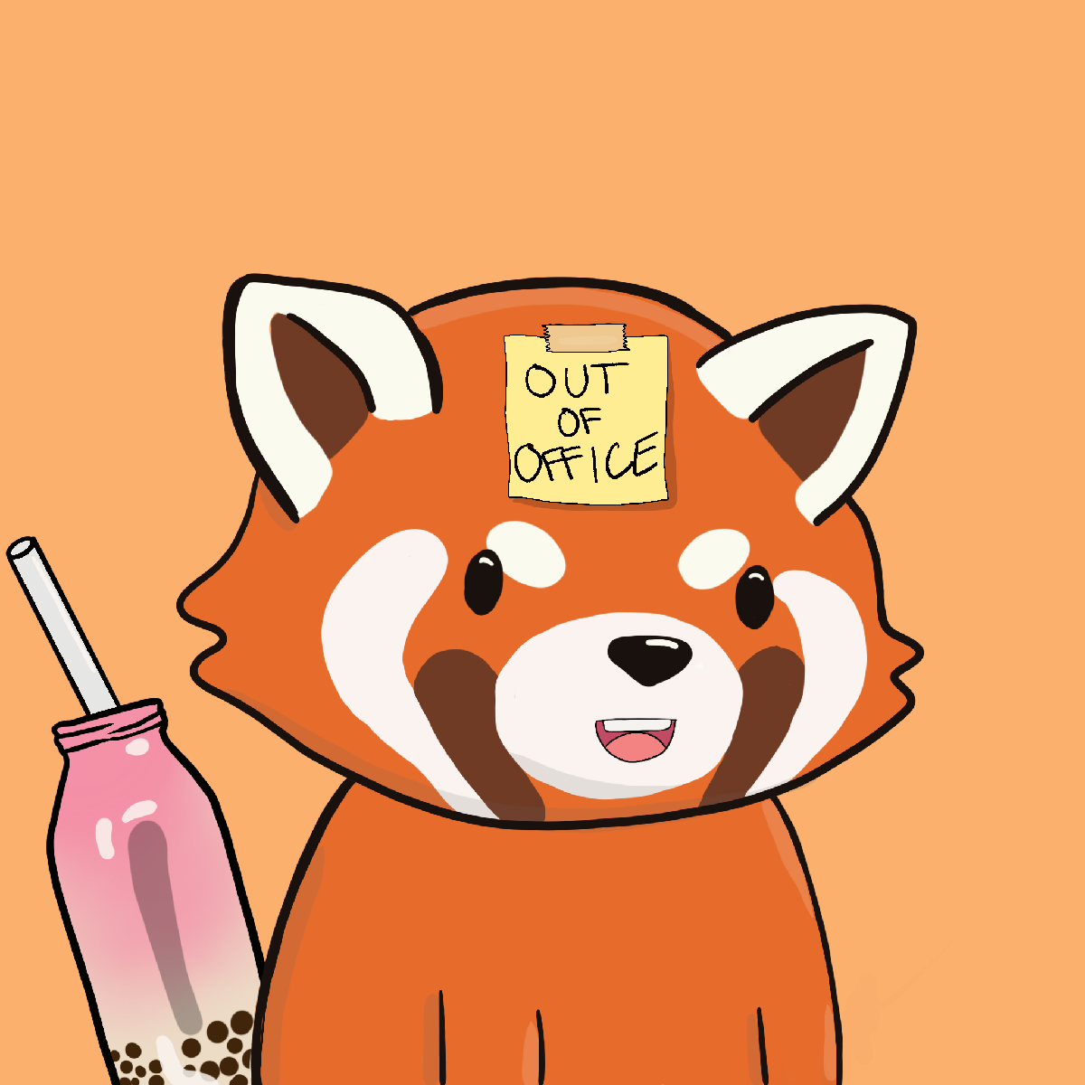 Okay Red Panda #7060