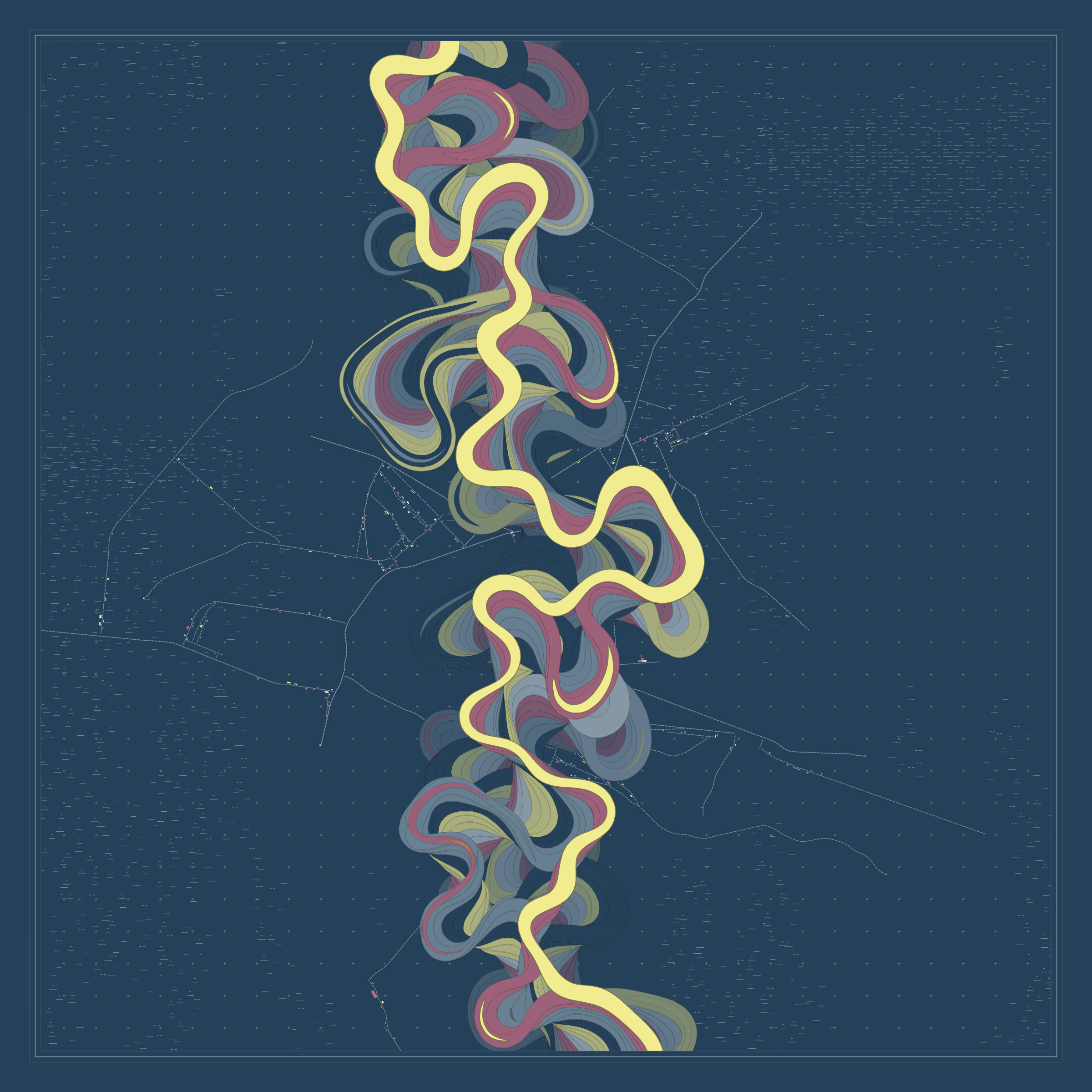 Ancient Courses of Fictional Rivers #715
