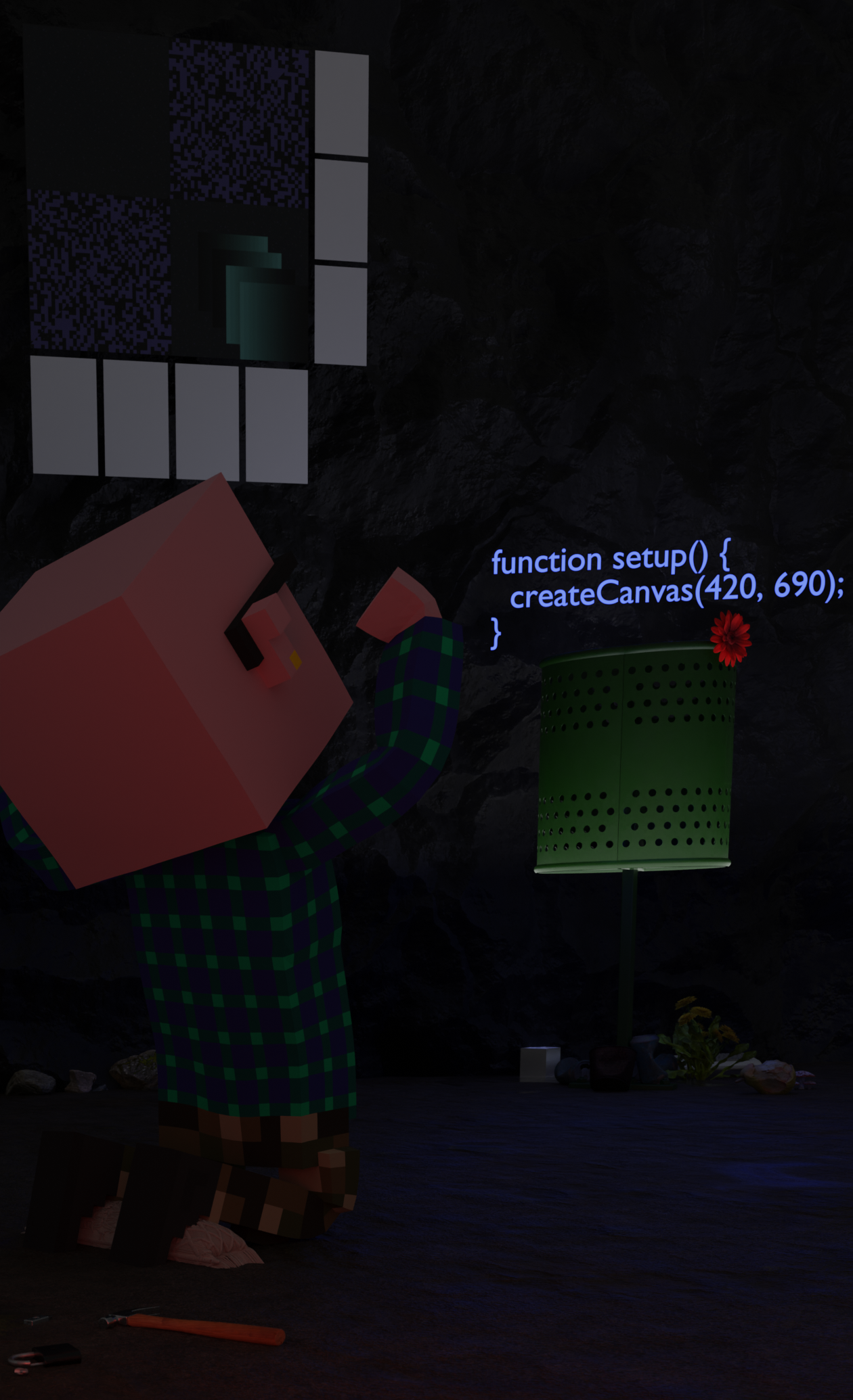 hand-coded