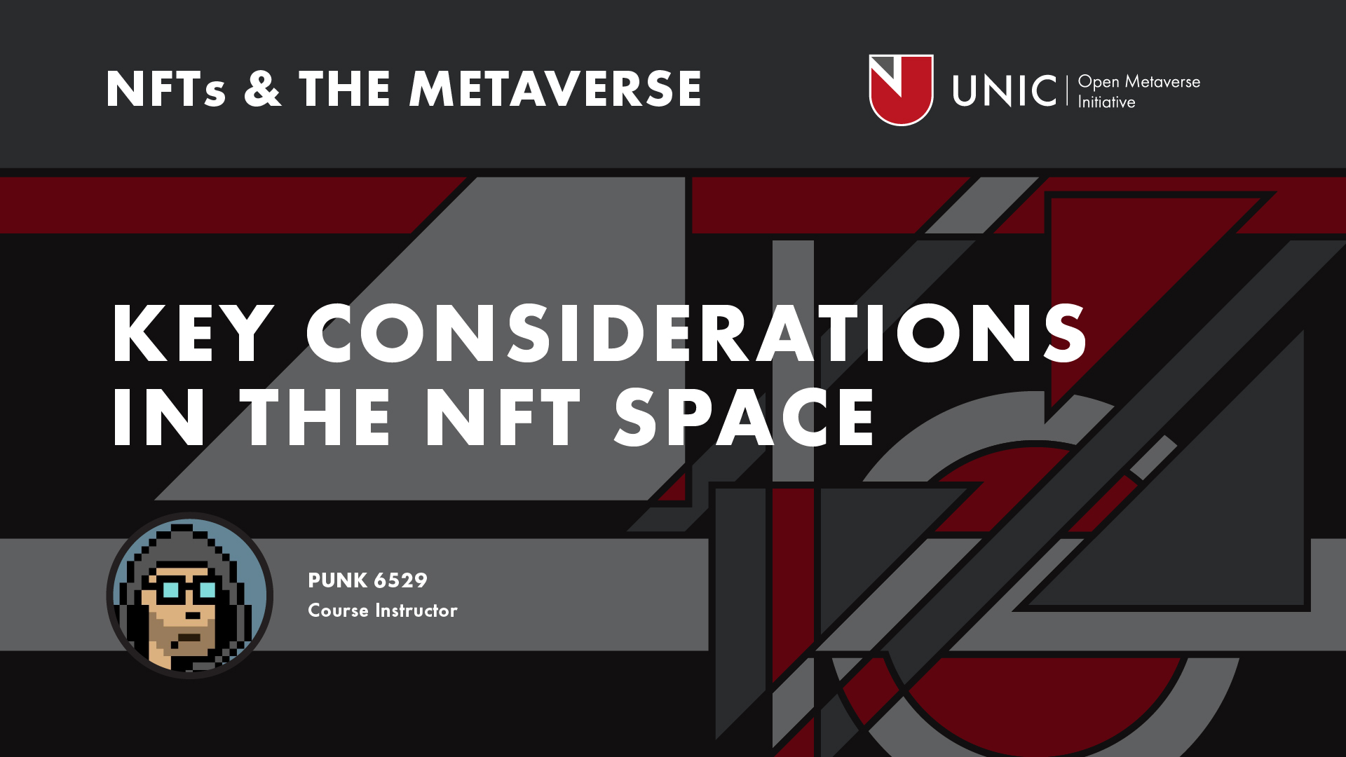 Lecture Video: Key considerations in the NFT space