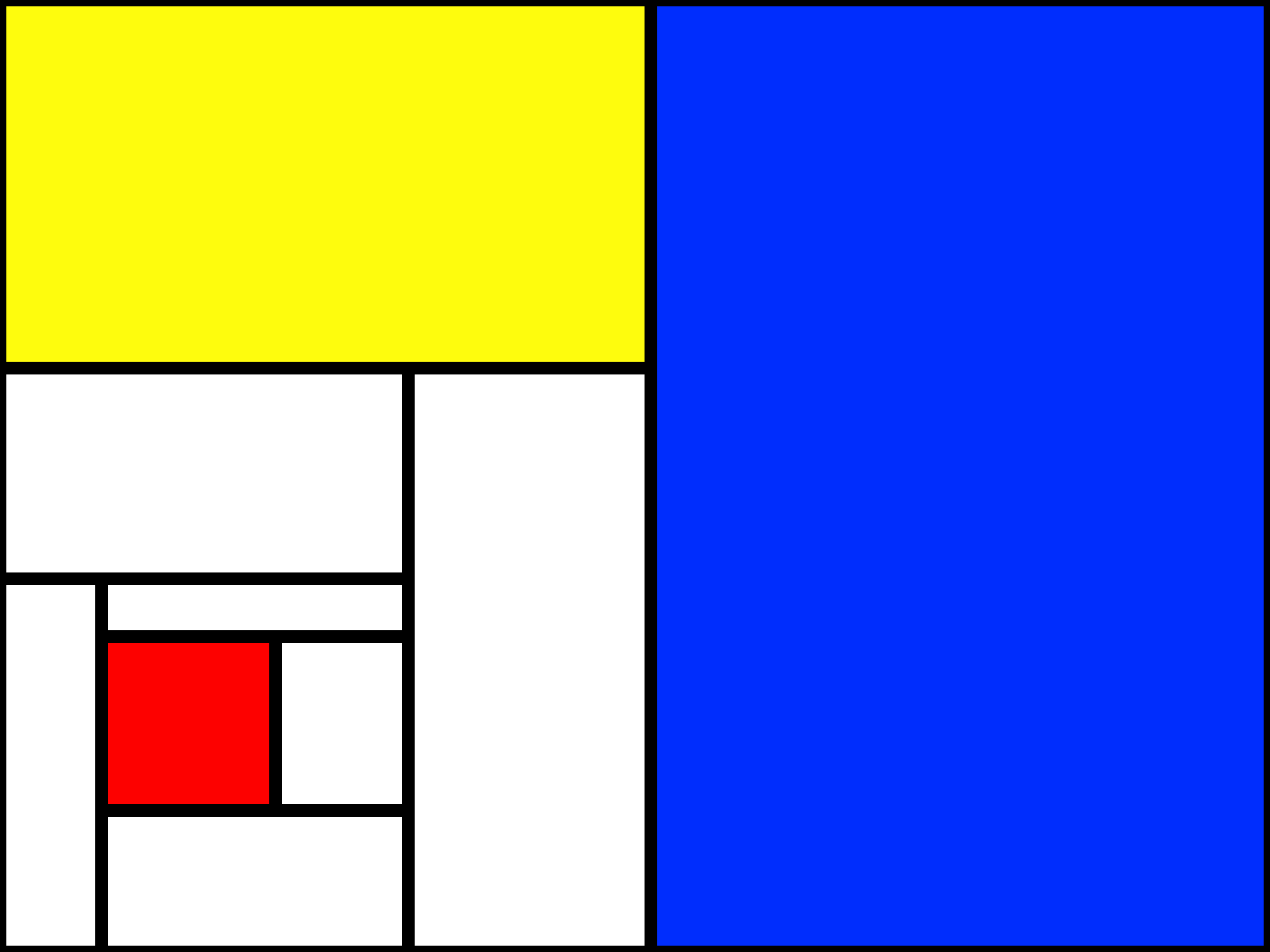 Piet Mondrian in digital edge.