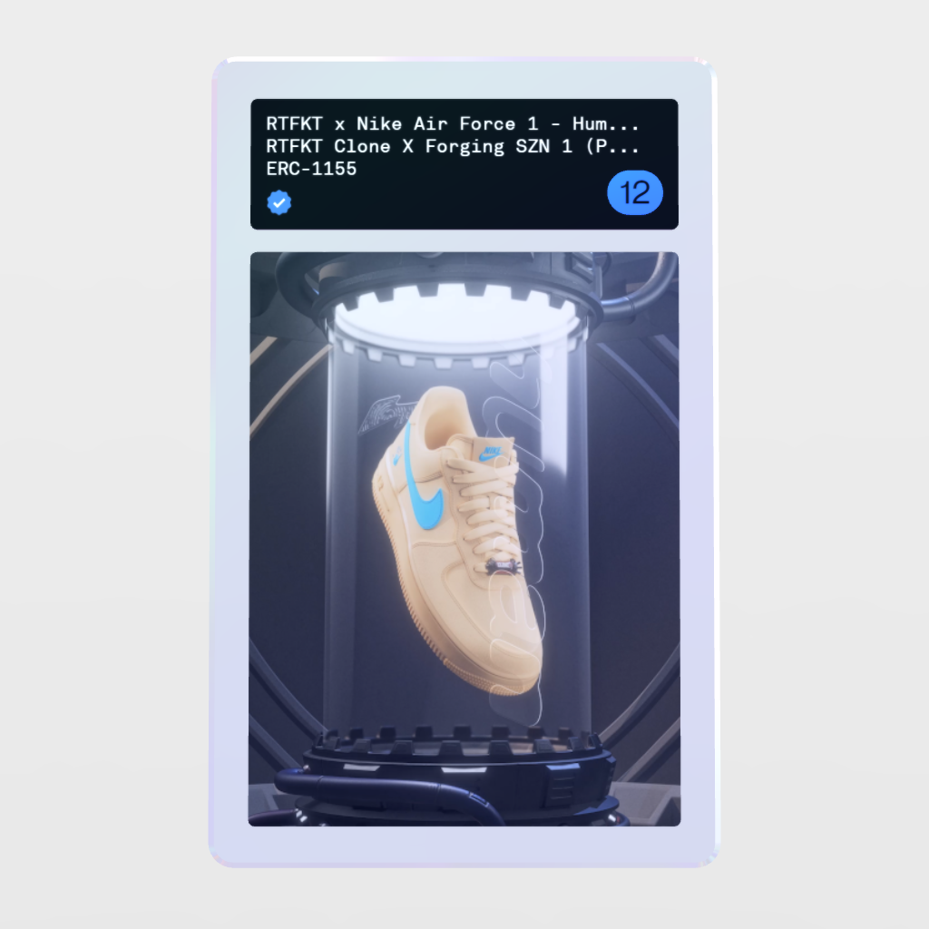 Minter Token - RTFKT Clone X Forging SZN 1 (PRE-FORGE) ⚒️ #12