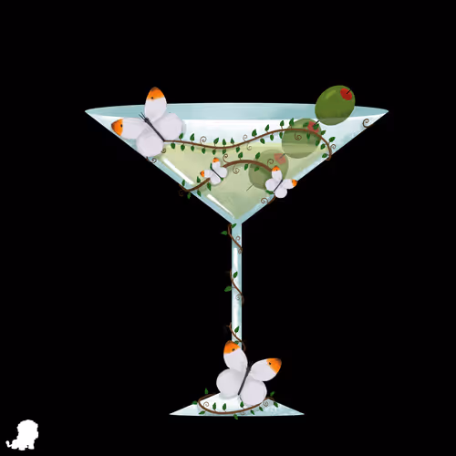 NFT Butterfly Martini