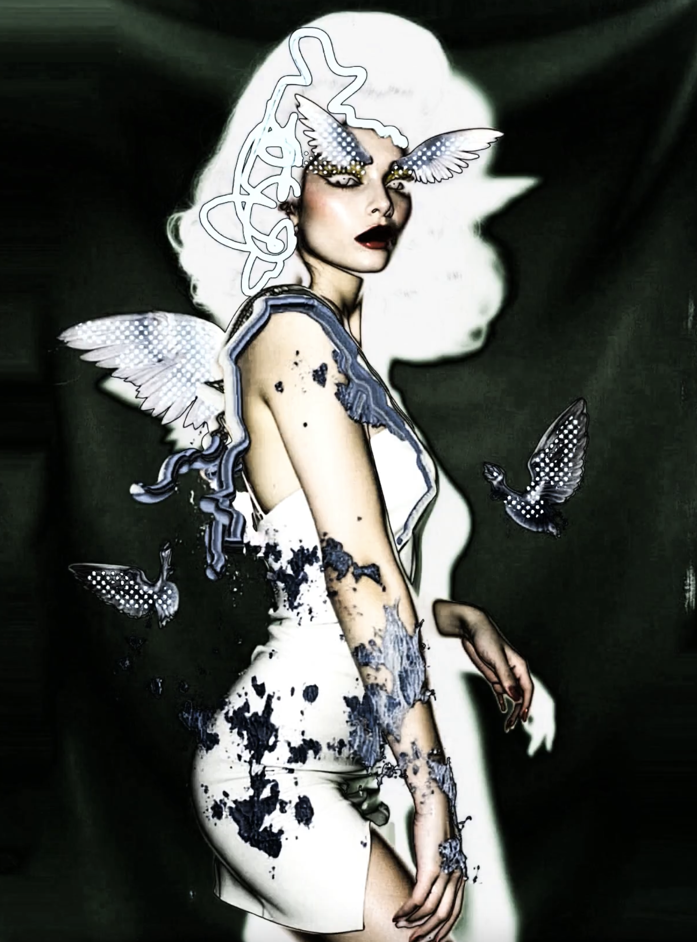 WINGED INTERFERENCE — Miss AL Simpson, Scottish cryptoartist