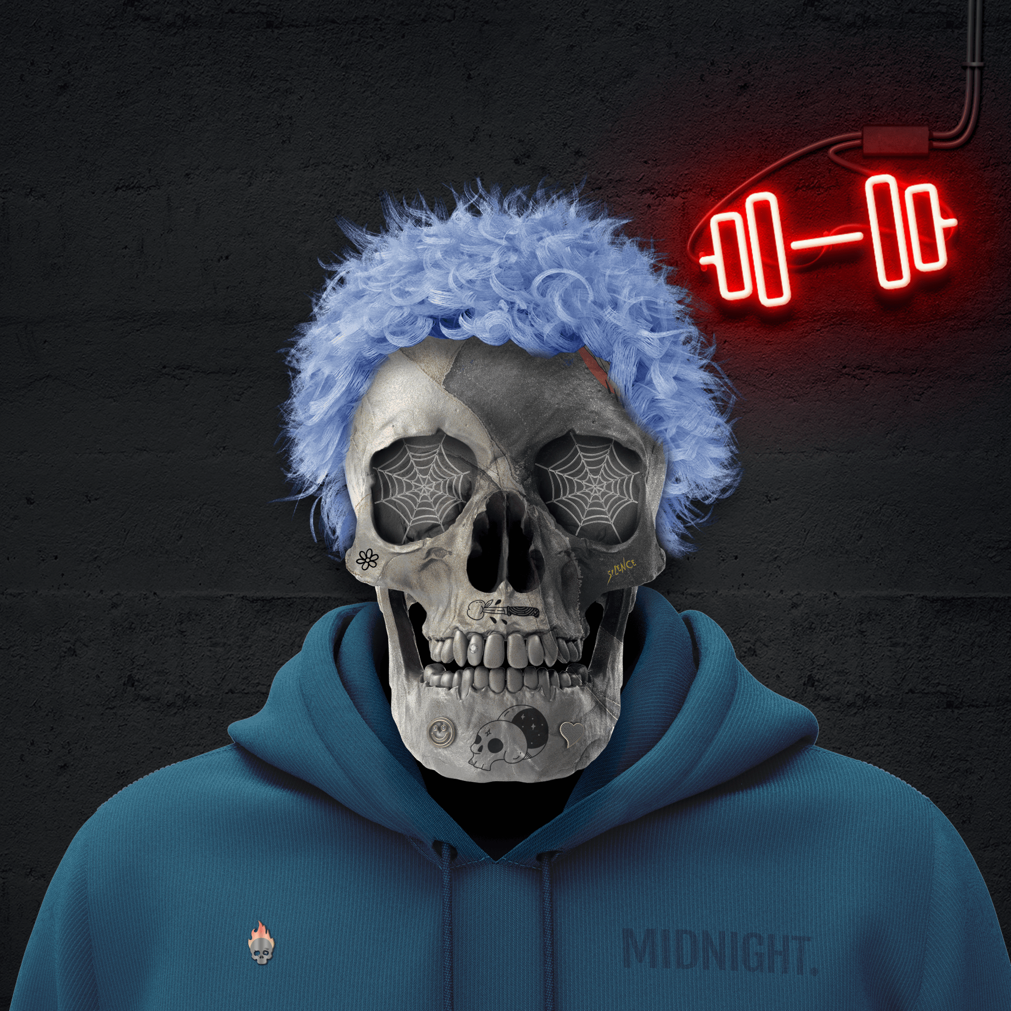 Cool Skull Club Vibrants #247