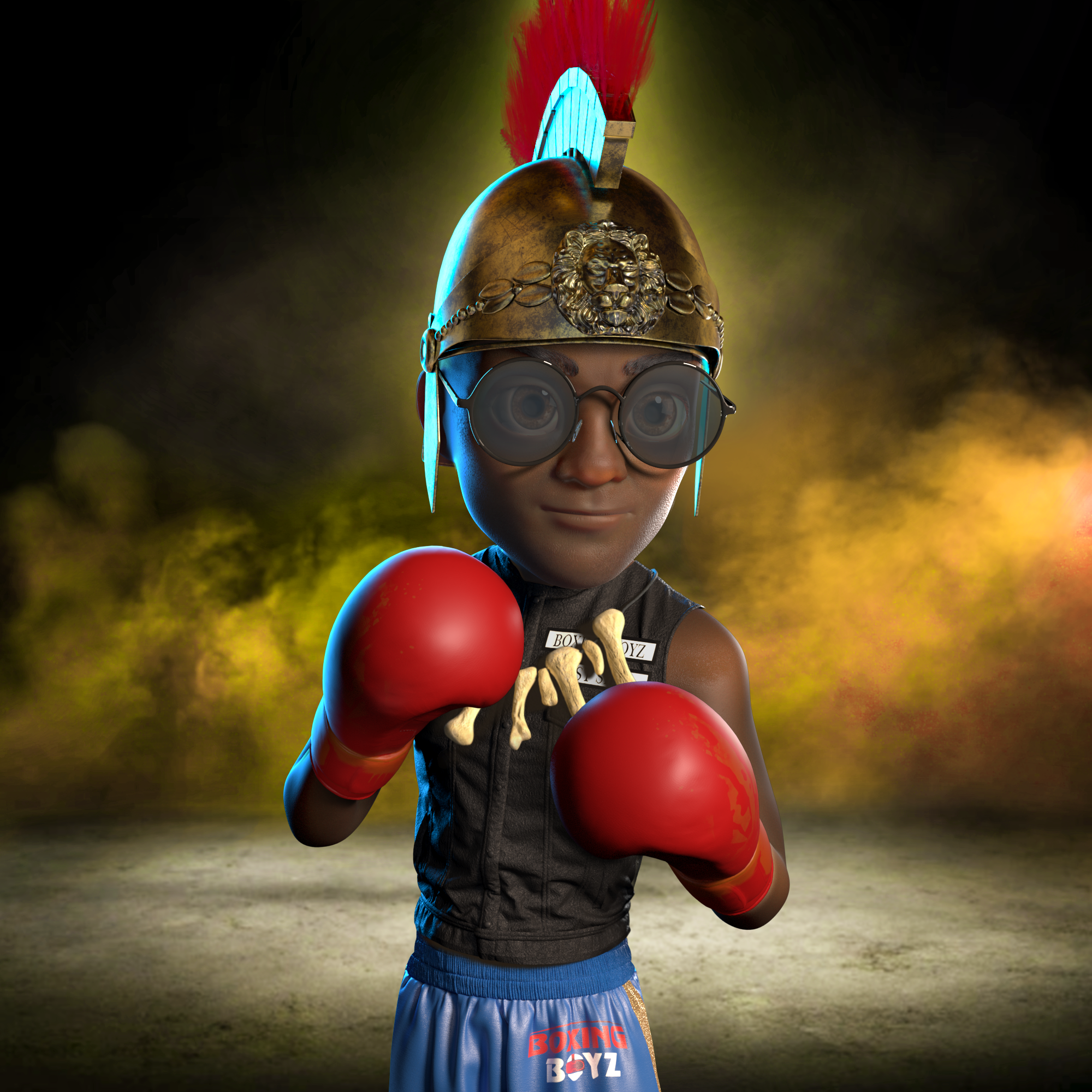 Boxing boy #1021