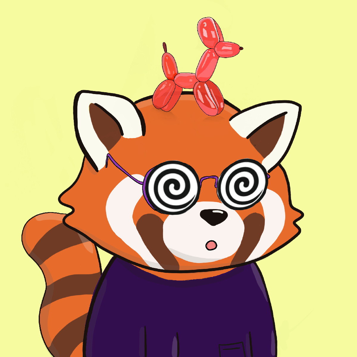Okay Red Panda #7231
