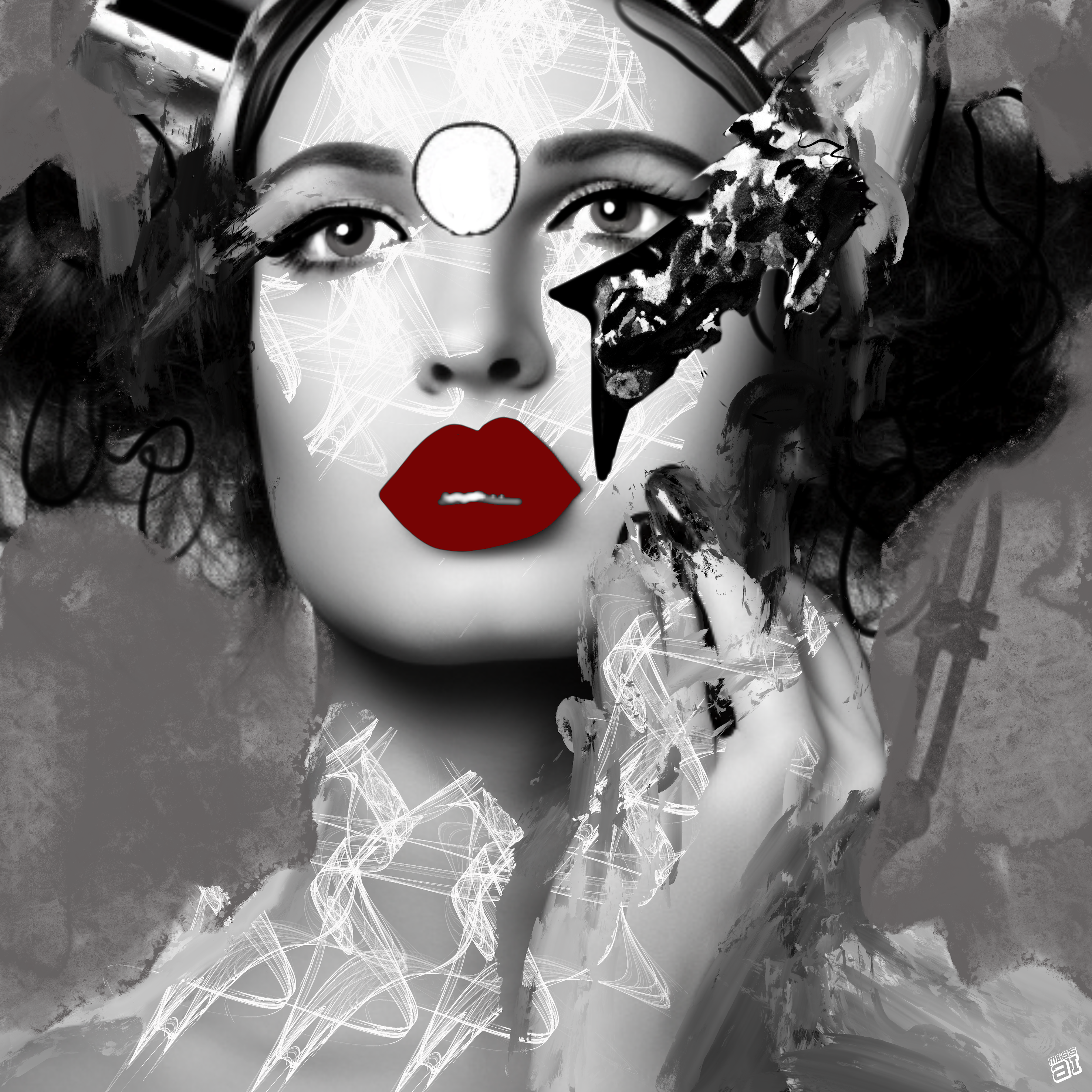 Trasker Redlip — Miss AL Simpson, Scottish cryptoartist