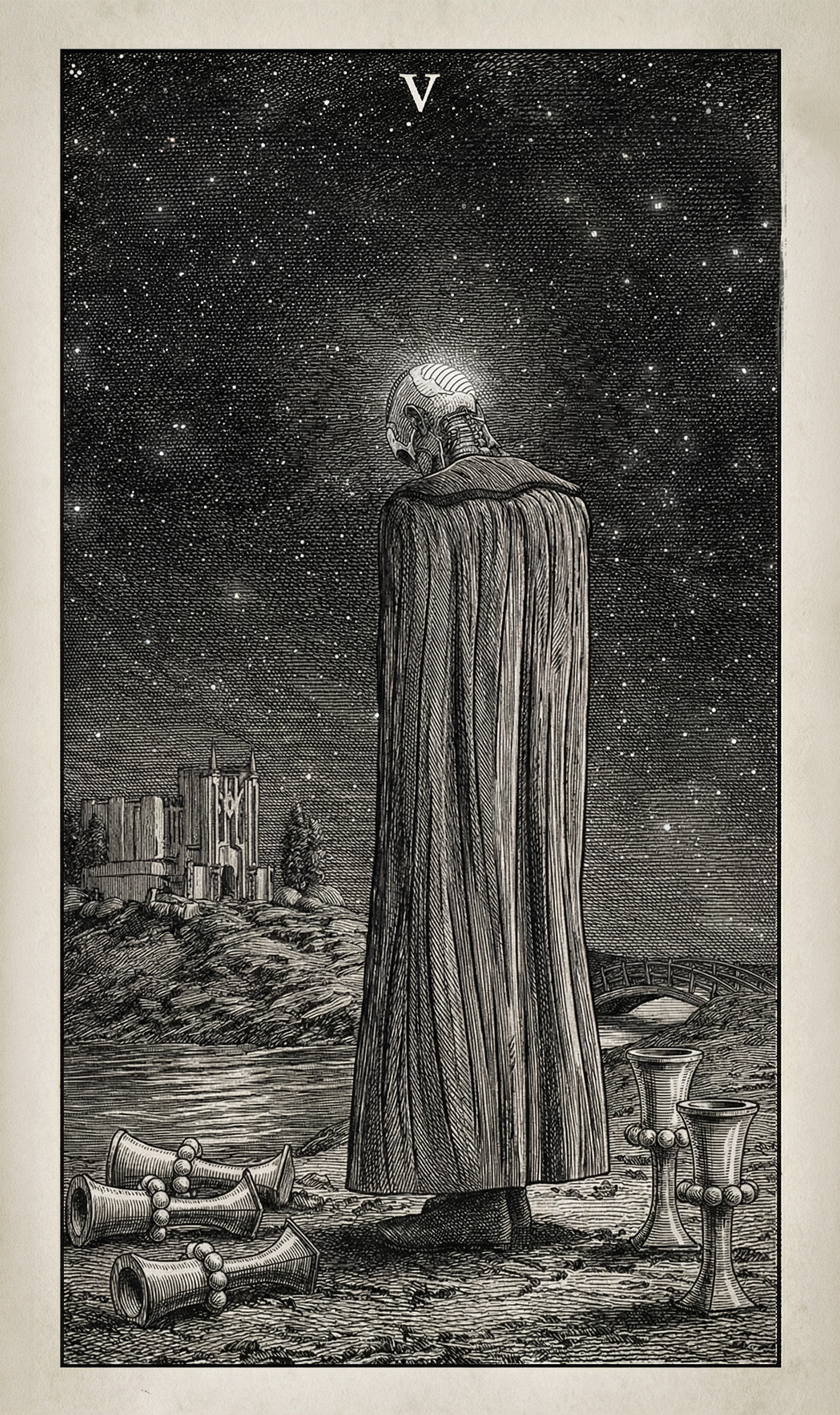 4 of Cups — Litho