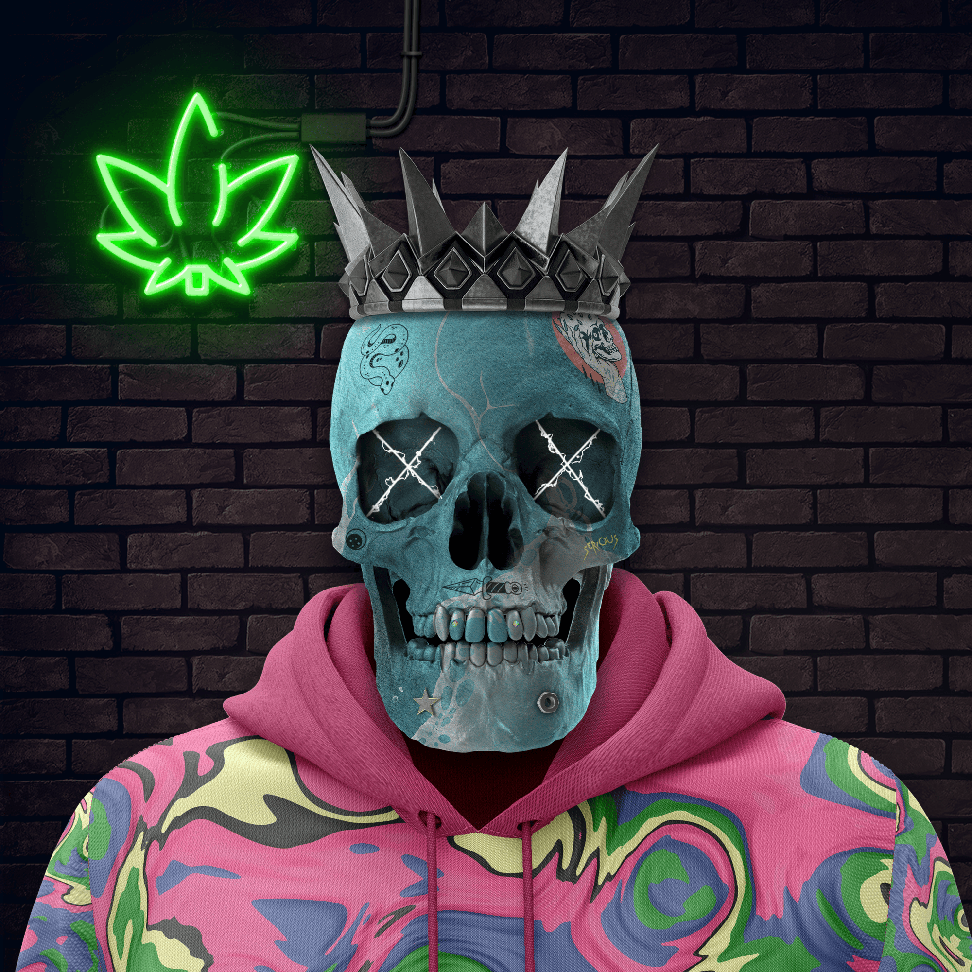 Cool Skull Club Vibrants #138