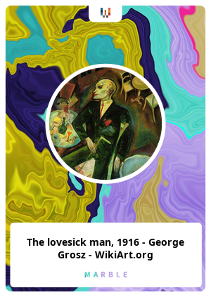 The lovesick man, 1916 - George Grosz - WikiArt.org