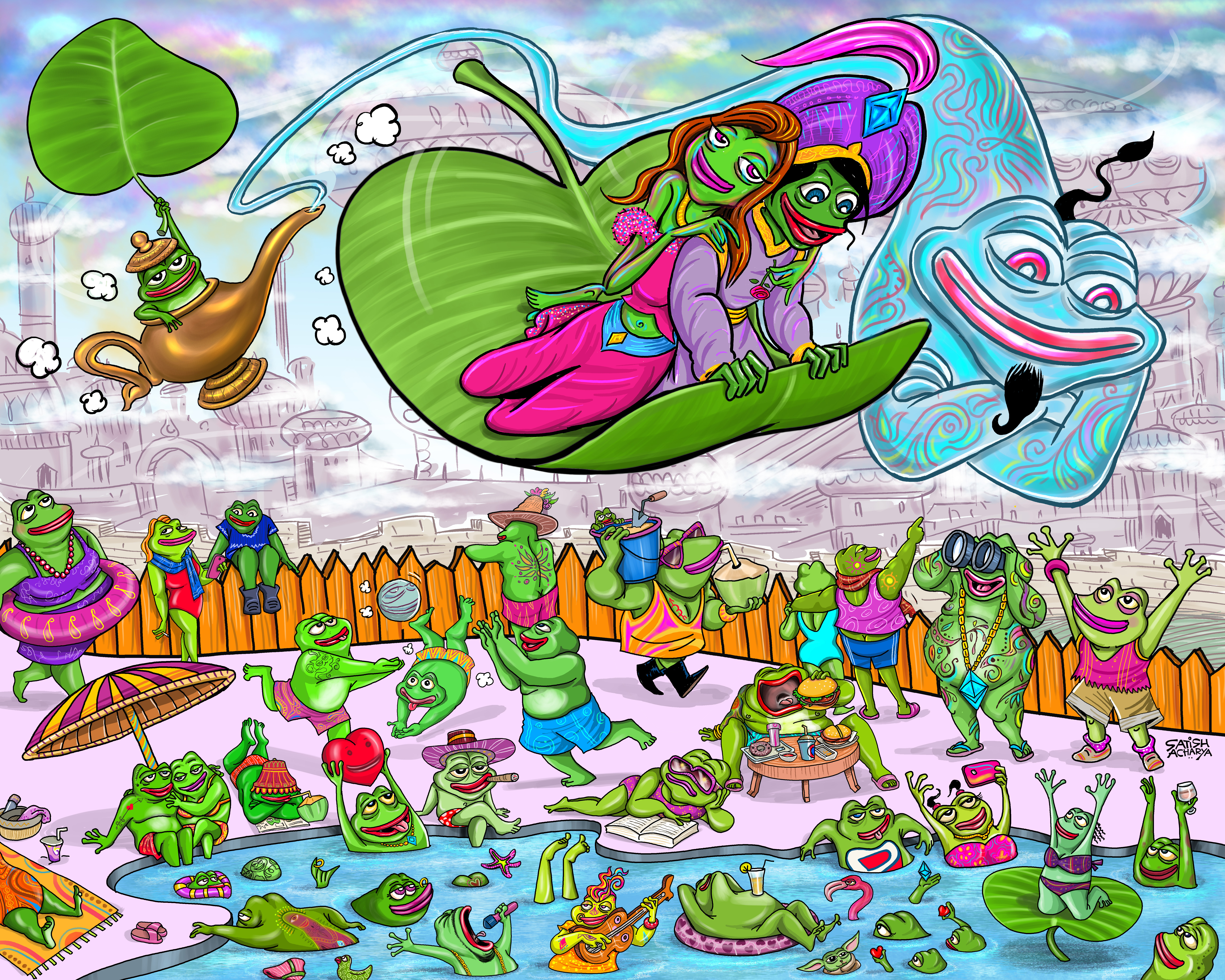 Aladdin in magical Pepe-verse