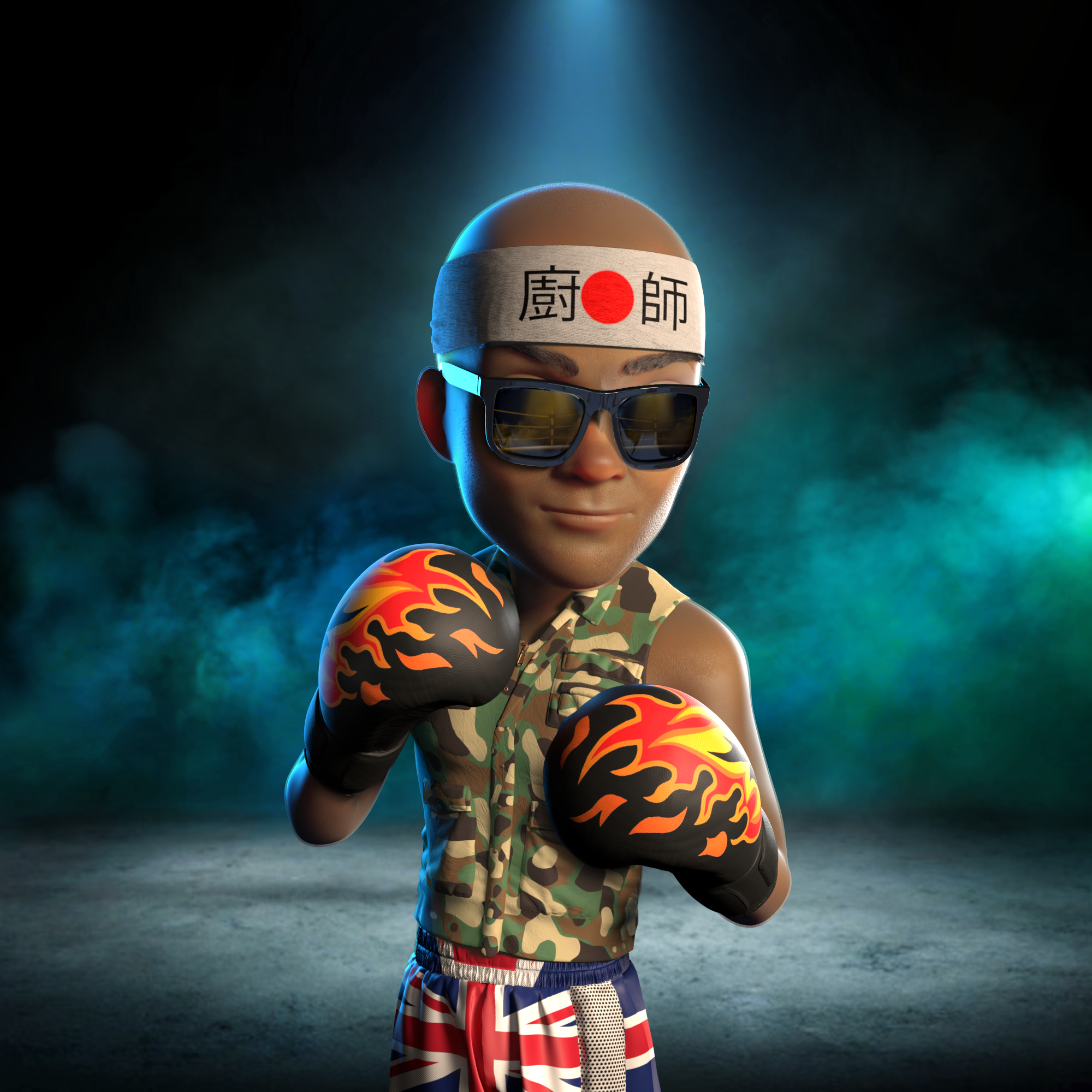 Boxing boy #1001